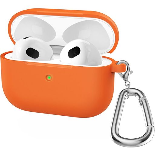 Mobigear Classic Coque Apple AirPods 3 Coque en Silicone Souple - Orange