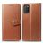 Mobigear Snap Button Housse OPPO A52 Etui Porte-Monnaie - Cognac