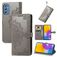 Mobigear Mandala Housse Samsung Galaxy M52 Etui Porte-Monnaie - Gris