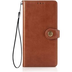 Mobigear Snap Button Housse Samsung Galaxy S20 FE Etui Porte-Monnaie - Cognac