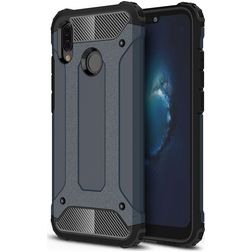 Mobigear Outdoor Coque Huawei P20 Lite (2018) Coque arrière Rigide Anti-Chocs - Bleu Marin