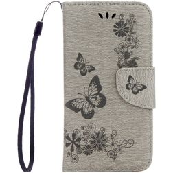 Mobigear Butterfly Housse Samsung Galaxy A5 (2017) Etui Porte-Monnaie - Gris
