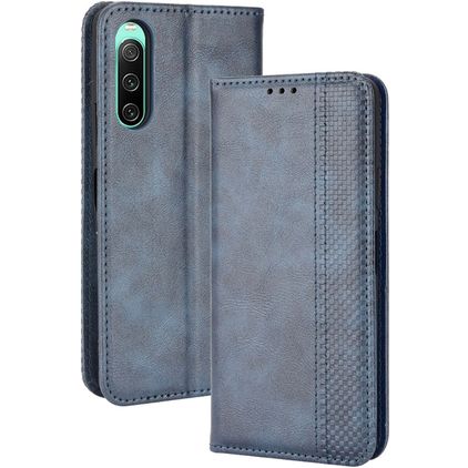 Mobigear Sensation Sony Xperia 10 IV Étui Portefeuille - Bleu