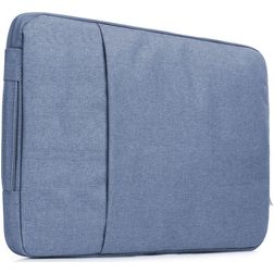 Mobigear Denim Zipper Pochette Ordinateur portable (max 21 cm x 30 cm) Housse ordinateur - Bleu Marin