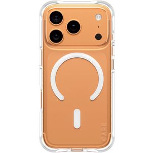 CARE by PanzerGlass Fashionable Transparent iPhone 17 Pro Silicone MagSafe Coque arrière - Transparent