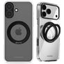 Mobilize 360 Rotating Ring Coque iPhone 17 MagSafe Coque arrière Rigide avec Anneau-Support - Noir