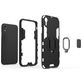 Mobigear Armor Ring Coque iPhone XR Coque arrière Rigide Anti-Chocs avec Anneau-Support - Rouge