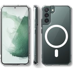 Mobigear Crystal Coque Transparente Samsung Galaxy S24 MagSafe Coque arrière Rigide Anti-Chocs - Transparent
