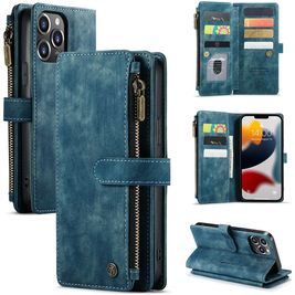Caseme C30 Housse iPhone 13 Pro Max Etui Porte-Monnaie - Bleu