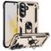 Mobigear Armor ring Samsung Galaxy A57 Plastique rigide Coque arrière Antichoc avec bague de maintien - Or