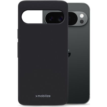 Mobilize Rubber Gelly Coque Google Pixel 11 Pro XL Coque arrière en TPU Souple - Noir
