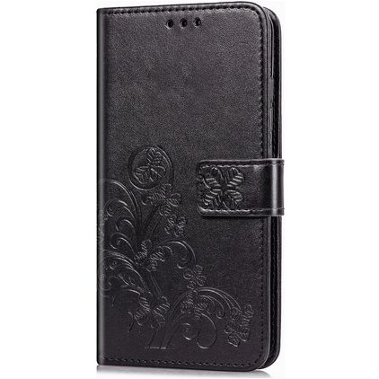 Mobigear Clover Housse Huawei P40 Etui Porte-Monnaie - Noir