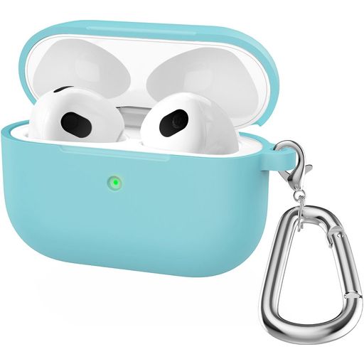 Mobigear Classic Coque Apple AirPods 3 Coque en Silicone Souple - Emerald Green