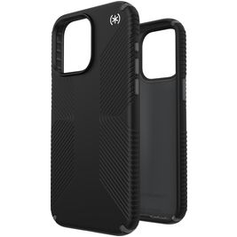 Speck Presidio2 Grip Coque iPhone 15 Pro Max Coque arrière Rigide Anti-Chocs - Noir