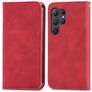 Mobigear Retro Slim Housse Samsung Galaxy S25 Ultra Etui Porte-Monnaie - Rouge