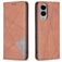 Mobigear Rhombus Slim Samsung Galaxy S25 Edge Étui - Marron