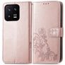 Mobigear Clover Xiaomi 13 Étui Portefeuille - Rose doré