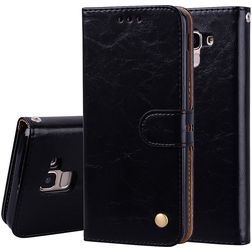 Mobigear Wallet Housse Samsung Galaxy J6 (2018) Etui Porte-Monnaie - Noir