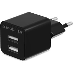 Mobilize - Double USB Chargeur 24W - Noir