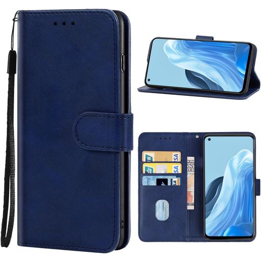 Mobigear Wallet Housse OPPO Reno 8 Lite Etui Porte-Monnaie - Bleu