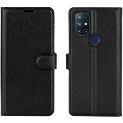Mobigear Classic Housse OnePlus Nord N10 5G Etui Porte-Monnaie - Noir