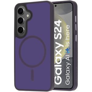Mobiparts Hardcover Coque Samsung Galaxy S24 MagSafe Coque arrière Rigide - Satin Purple