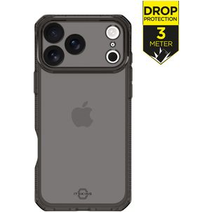 ITSKINS Level 2 SpectrumClear R Coque iPhone 17 Pro Max Coque arrière en TPU Souple Anti-Chocs - Smoke