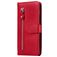 Mobigear Zipper Housse Xiaomi Redmi Note 9 Etui Porte-Monnaie - Rouge