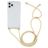 Mobigear Lanyard iPhone 12 Pro Max TPU souple Coque avec cordon - Transparent / Jaune