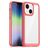 Mobigear Crystal Coque iPhone 14 Plus Coque arrière Rigide - Transparent / Rouge