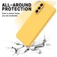 Mobigear Rubber Touch Coque Samsung Galaxy A56 Coque arrière en Silicone - Jaune