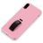 Mobigear Rubber Ring iPhone XS Max Plastique rigide Coque arrière avec bague de maintien - Rose