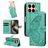 Mobigear Butterfly Xiaomi 15T Pro Étui Portefeuille - Vert