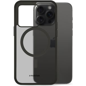 Mobilize Hybrid iPhone 15 Pro Max MagSafe Plastique rigide Coque arrière Antichoc - Noir