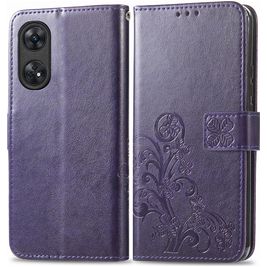 Mobigear Clover Housse OPPO Reno 8T 4G Etui Porte-Monnaie - Violet