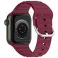 Mobigear Bumpy Bracelet Silicone Apple Watch Fermeture boucle ardillon - 49/46/45/44 mm - Bordeaux