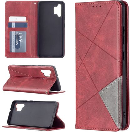 Mobigear Rhombus Slim Samsung Galaxy A32 4G Étui - Rouge