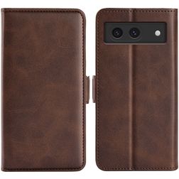 Mobigear Slim Magnet Housse Google Pixel 8a Etui Porte-Monnaie - Marron