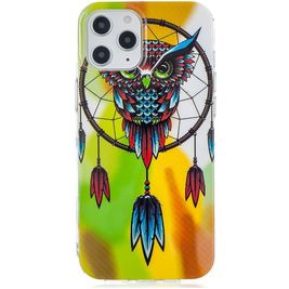 Mobigear Design Coque iPhone 12 Pro Max Coque arrière en TPU Souple - Attrapeur de rêves