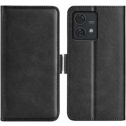 Mobigear Slim Magnet Housse Motorola Edge 40 Neo Etui Porte-Monnaie - Noir