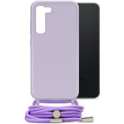 Mobilize Lanyard Gelly Samsung Galaxy S23 Coque avec cordon en TPU Souple - Pastel Purple