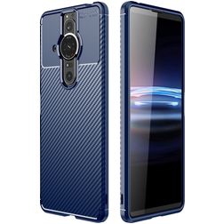 Mobigear Racing Coque Sony Xperia Pro-I Coque arrière en TPU Souple - Bleu