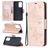 Mobigear Butterfly Samsung Galaxy A52 Étui Portefeuille - Rose doré