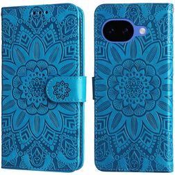 Mobigear Sunflower Housse Google Pixel 10a Etui Porte-Monnaie - Bleu