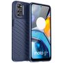Mobigear Groove Coque Motorola Moto E32 Coque arrière en TPU Souple - Bleu