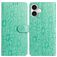 Mobigear Flowers Housse iPhone 17 Etui Porte-Monnaie - Vert