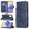 Mobigear Butterfly Housse POCO M3 Pro Etui Porte-Monnaie - Bleu