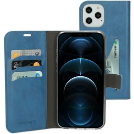 Mobiparts Classic Wallet Housse iPhone 12 Pro Max Etui Porte-Monnaie - Steel Blue