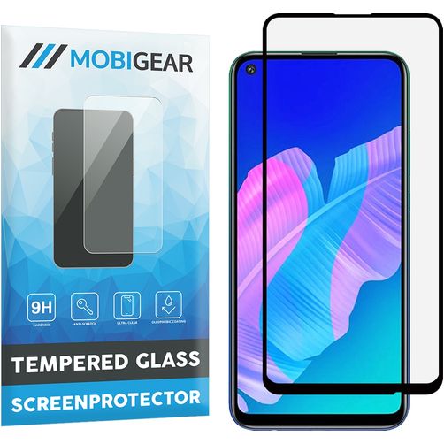 Mobigear Premium Huawei P40 Lite E Verre trempé Protection d'écran - Compatible coque - Noir