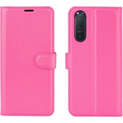 Mobigear Classic Sony Xperia 5 II Étui Portefeuille - Magenta